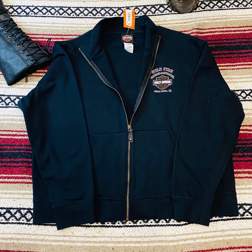 Harley Davidson zip up sweatshirt XL NWT - Picture 8 of 9